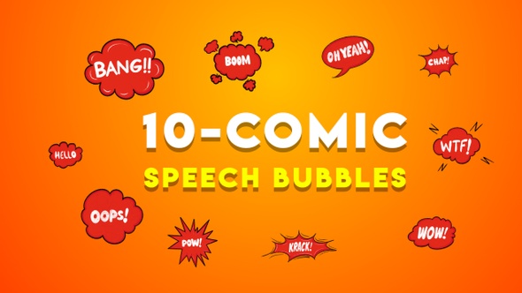 10 Comic Speech Bubbles alt