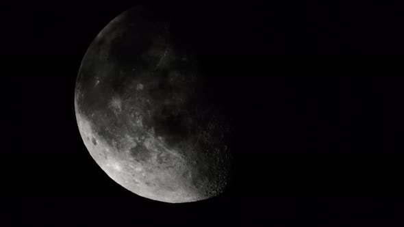 Moon  UHD Close-up. Planet Satellite.