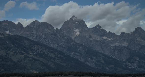 Grand Teton - Wyoming - Clouds - Time lapse