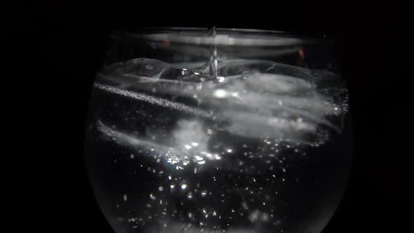 Pouring Drink On Ice