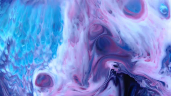 Psychedelic Color Spreading Paint Swirling And Explosion