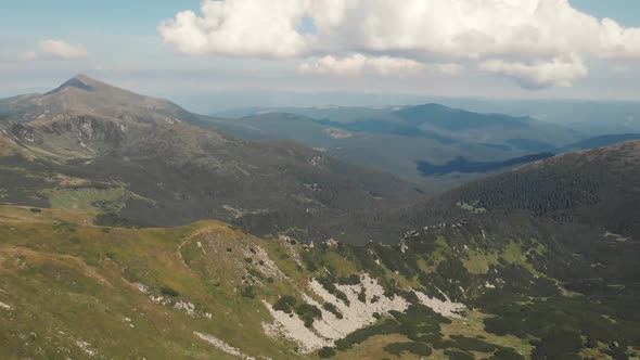 Mountains Slopes Landscape in Summer