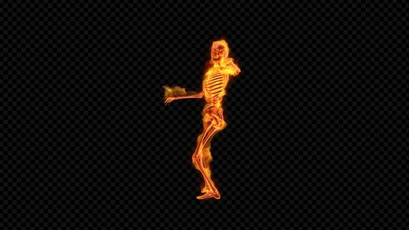 Fiery Skeleton Twist Dance alt