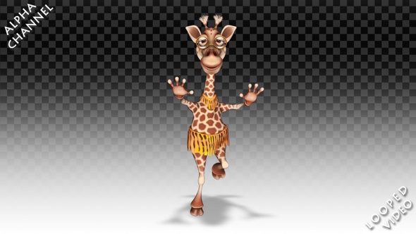 Cartoon Giraffe  - Hip Hop Dance alt