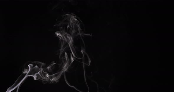 Long Smoke Billow - smoke rising from left to right with high density and turbulence. 