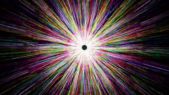 Abstract Grunge Colorful Thin Light Streaks Particles Loop 4K