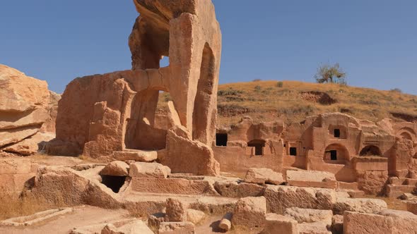 Dara Ancient Cave City Mesopotamia Near Mardin City Turkey