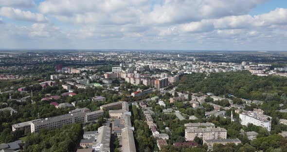 Panorama Of The City And Its Infrastructure From A Bird's Eye View