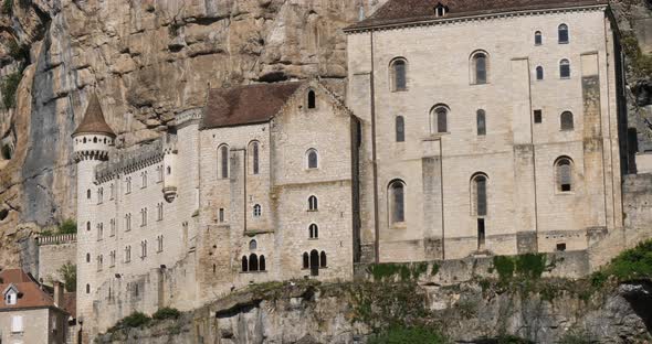 the medieval city Rocamadour, Lot department, Occitanie, France