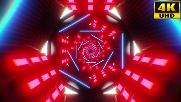 Tunnel Retrowave Vj Loops Pack V4