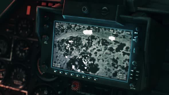 Modern tracking system is analyzing the area for dangerous terrorist activity alt