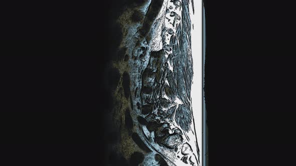 Bulk Multicolored MRI of the Female Pelvic Organs, Abdominal Cavity, Gastrointestinal Tract and