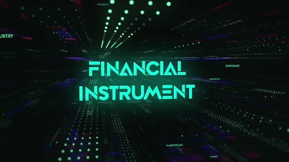 Sci Fi Digital Economics Word Financial Instrument