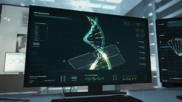 Advanced Microbiology Clinic DNA Genetic Analysis In Modern Computer Program alt