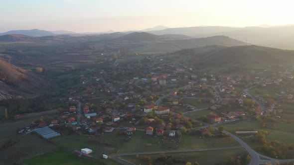 Flight To The Village Of Karamantsi In Bulgaria