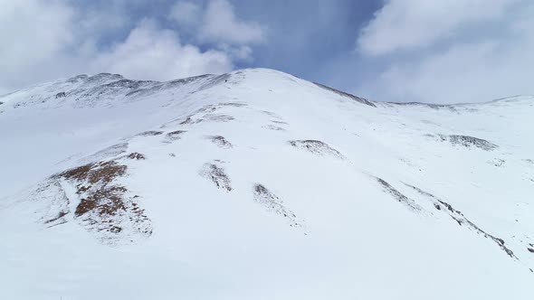 Storm brewing over the peaks on Loveland Pass, Colorado.