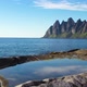 Popular travel destination and Rock Davil’s Jaw in the sunny summer day, Norway,island Senja - VideoHive Item for Sale