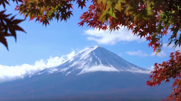 Mount Fuji in Autumn Color, Japan