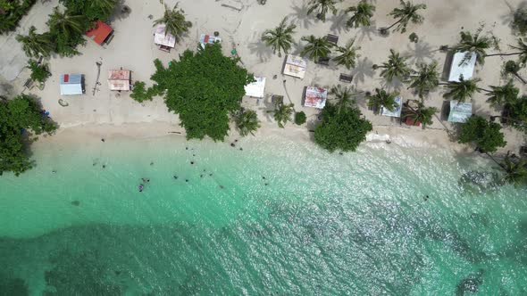 Fishing Village on the Ocean in Asia