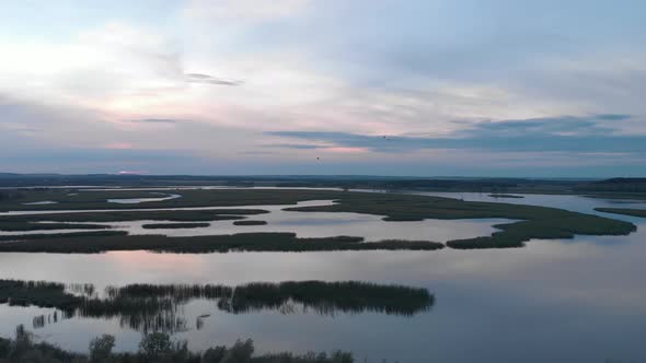 Nice View Of The Rivers Before Sunset