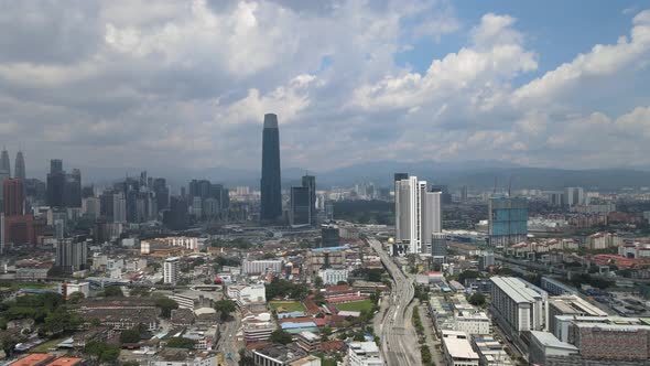 View of Kuala Lumpur City Centre and one of the landmarks in Kuala Lumpur