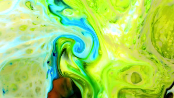 Abstract Colors And Paint Swirling Background Spread Texture