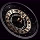 Animated Modern Black And Golden Roulette Wheel On Black Background. 3D 4K Video. - VideoHive Item for Sale