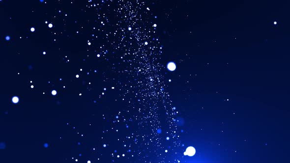 Blue Particles Background