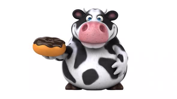 Fun cow - 3D Animation with alpha