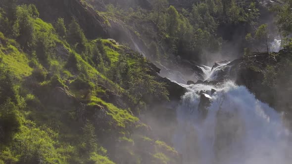 Latefossen is One of the Most Visited Waterfalls in Norway