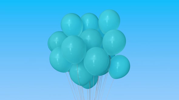 Making a Bunch of Blue Balloons