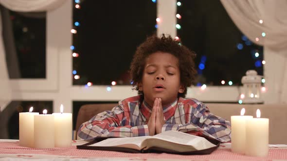 Afro Child Praying