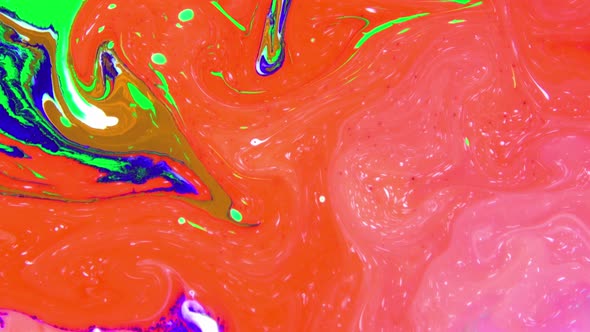 Psychedelic Colour Paint  Spreading Swirling 93 alt