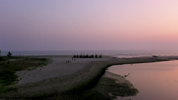 Coxes Bazar Beach Chittagong Aerial Drone Sc02