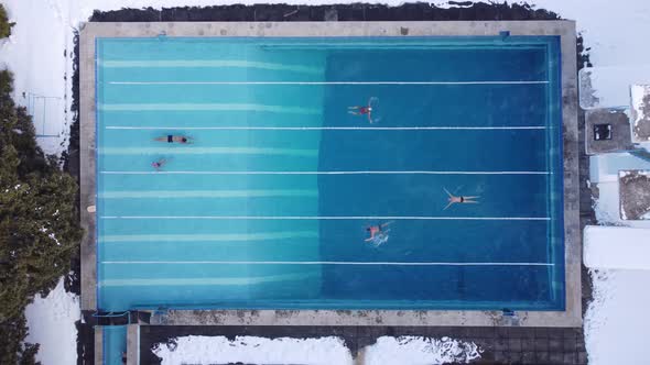 Outdoor Sports Pool Open All Year Round