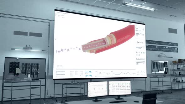 Laboratory system analyses the flow of the platelets inside of the veins