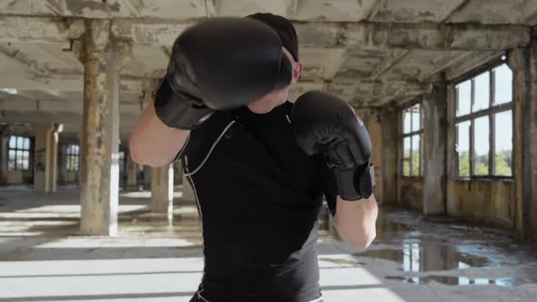 Boxer Training in Abandoned Factory