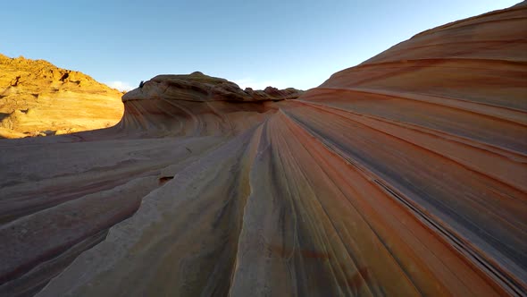 Hiking in Coyote Buttes North, The Wave