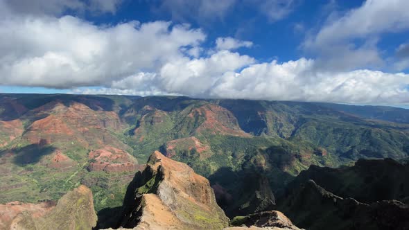 Time Lapse Waimea Canyon State Park Hawaii Nature Landscape USA