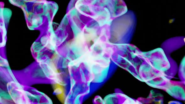 Fast Moving Colorful Smoke Blobs VJ Loop