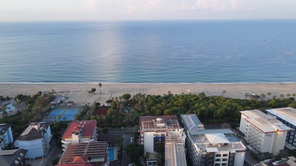 Alanya, Turkey - a Resort Town on the Seashore. Aerial View