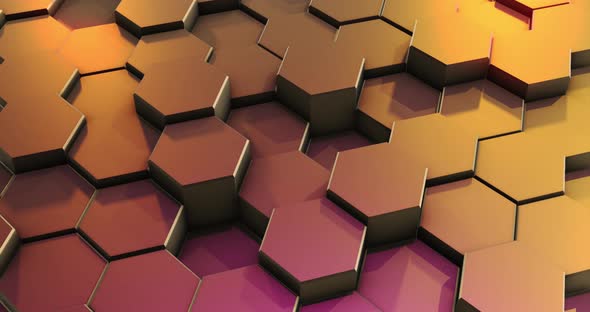 Abstract Colorful Hexagon Honeycomb Background