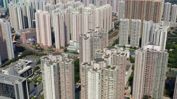 Top view of Hong Kong residential 