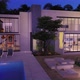 Big Contemporary Villa Animation At Night 4k    C - VideoHive Item for Sale