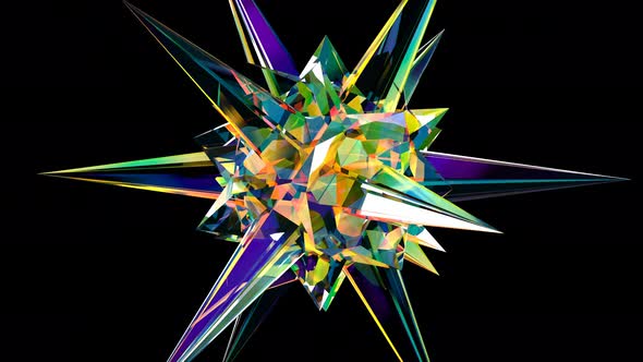 Rainbow Star Gemstone Crystal Able to Loop Seamless