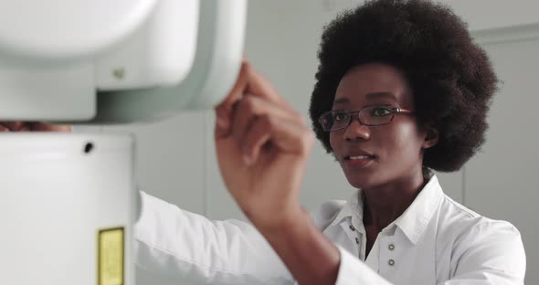 Portrait of Professional Doctor African Ethnicity Smiling At Camera