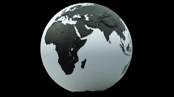 Abstract 3D Earth Globe