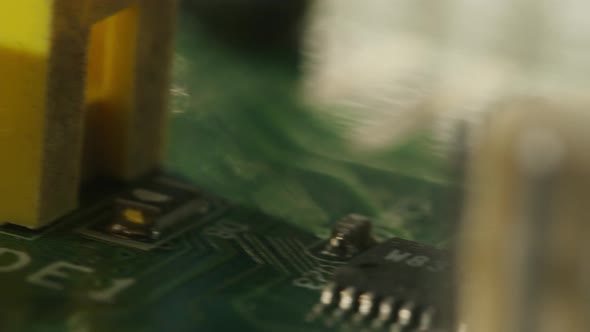 Microchip Closeup Computer Processor Motherboard