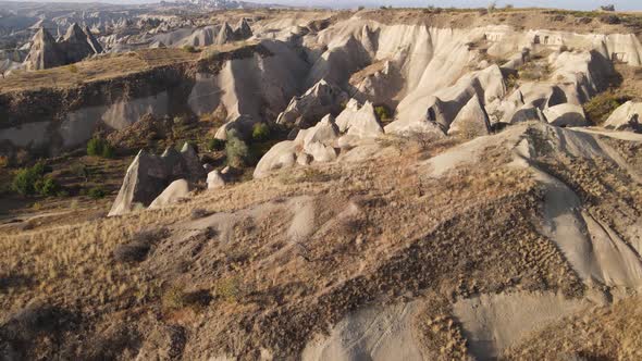 Cappadocia Landscape Aerial View. Turkey. Goreme National Park