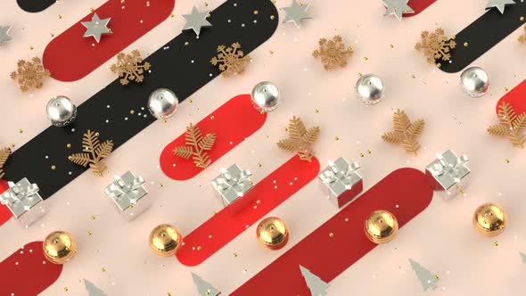 Christmas abstract background motion design